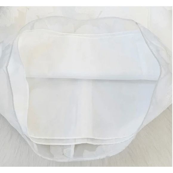 NWT Amsale Strapless Rose fil-coupe White Pencil Dress BRIDAL - 4, 6, 8, 10, 12 - Picture 10 of 10